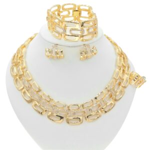 18K Dubai Bridal Wedding Gold Set