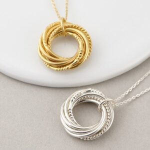 Interlocking Ring Necklace